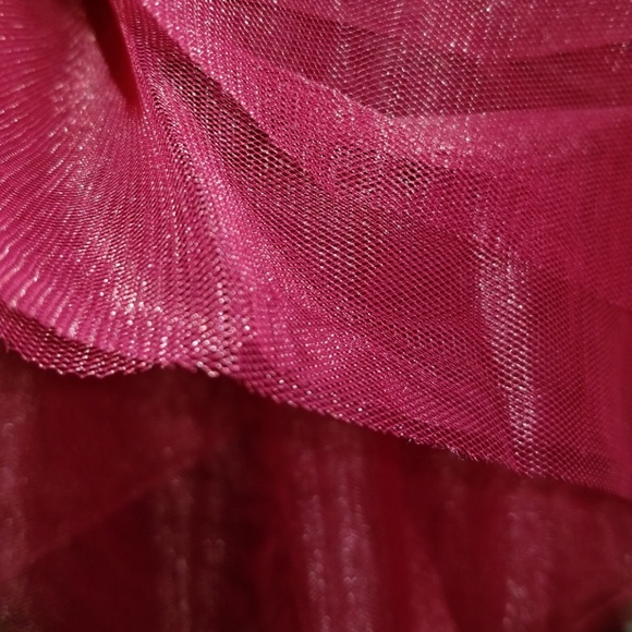 Women's High Waist A Line Midi/Knee Length Tulle - Picture 2 of 3